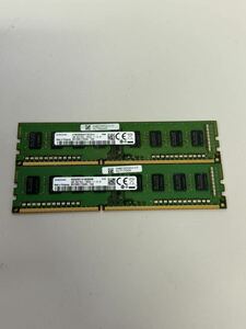 s696) PC用メモリ SAMSUNG 4GB 1Rx8 PC3L-12800U 4GB X 2 合計 8GB動作確認　複數在庫