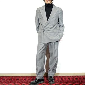 EU VINTAGE BRICE DOUBLE DESIGN SET UP SUIT/ヨーロッパ古着ダブルデザインセットアップスーツ