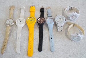 F1008 bonbon watch/ICE-WATCH ブランド 腕時計 8点セット アクセサリー クォーツ 大量 まとめて おまとめ まとめ売り 不動品