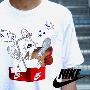 XL/新品★NIKE★ナイキ シューズボックス フォト Tシャツ【CU6872-100】●定価：3,390円●バスケットボール●AS M NSW SHOEBOX PHOTO TEE●