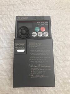 新品無箱未使用三菱電機 MITSUBISHI インバーター FR-E720-0.2K動作保証 [インボイス発行事業者] 2/2