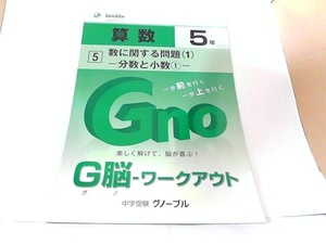 G脳　ワークアウト　数に関する問題（1）　分数と少数(1)　中学受験グノーブル 　年　月　日 発行