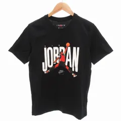 ナイキ NIKE ジョーダン Jordan Tシャツ カットソー プリント マイケル・ジョーダン ブラックトゥ つま黒 半袖 S 黒 ブラック /HO● 0104 ■GY01