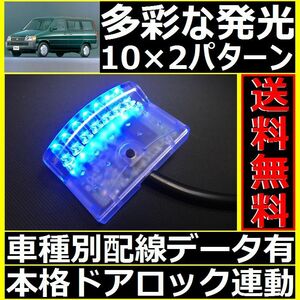 ホンダ ステップワゴン RF1,RF2配線情報付■LEDスキャナー青 ブルー 純正キーレス連動■本格ダミーセキュリティ バラッドよりお薦め