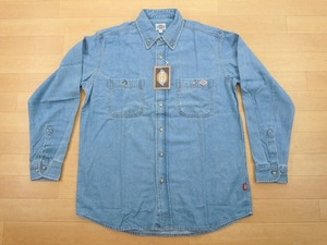 g314★新品★サイズ L★DICKIES ディッキーズ FB460U デニムシャツ★ワークシャツ ボンマックス★カラー7 ブルー★即決★