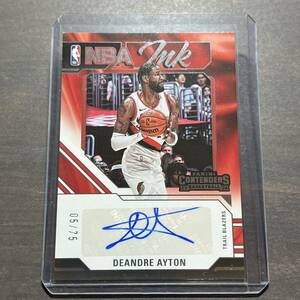 Deandre Ayton Auto /75 2023-24 Panini Contenders Basketball NBA Autograph 直筆サイン