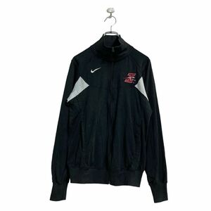 NIKE ジャージ S ブラック ホワイト ナイキ ジップアップ 古着卸 アメリカ仕入 a605-6196