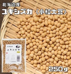 小粒大豆 250g 豆力 北海道産 ユキシズカ （メール便）大豆 納豆用 サラダ 国産 国内産 節分 希少 こつぶ スズマル代替 雑穀ごはん