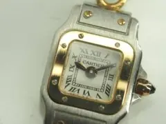 CARTIER　カルティエ　サントスガルベ　チャーム　750YG/WG 美品