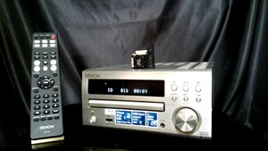 DENON RCD-M40 デノン高音質CDレシーバー　♪ワイドFM対応♪除菌清掃品♪専用リモコン・取説付属♪ピックアップレンズ交換整備他