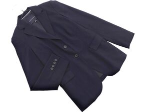 BANANA REPUBLIC バナナリパブリック ウール混 テーラード ジャケット size2/紺 ◇■ ☆ eja2 レディース