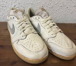 (新品 未使用 ビンテージ) 85年 NIKE AIR JORDAN 1 LOW ORIGINAL NEUTRALGREY ナイキ エアジョーダン １ ロー オリジナル 白×灰 US10 28cm