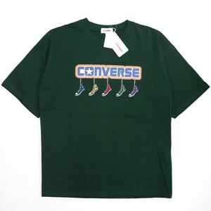 (送料無料)新品未使用品 CONVERSE コンバース メンズ スニーカーTシャツ☆カラー ブラック☆サイズM胸囲88〜96㎝☆素材 コットン100%