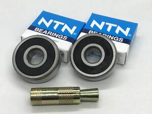 SUZUKI RH125 日本製 NTN 後リアホイール ハブベアリング 抜き工具 画像付き詳細作業手順 レストア スプロケ