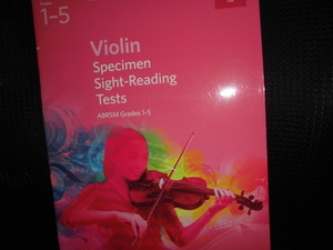 ■ABRSM Violin Specimen Sight-Reading Tests ABRSM Grades 1-5■楽譜 バイオリン