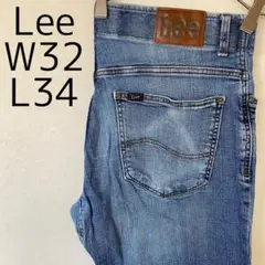 Lee リー W30 ブルーデニム ボトム 青 ストレート パンツ 12238