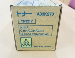 コニカミノルタ トナーカートリッジ TN-321Y イエロー 純正品 