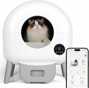 自動トイレ猫 自動猫トイレ スマートフォン管理 中立センサー付き 自動清掃
