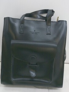 ◇ THEBAG PREMIUM NEW YORK ザバッグプレミアムニューヨーク 2WAY ショルダー トート バッグ ブラック レディース P