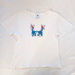 レア　プチバトー　petit bateau　Tシャツ　キース・ヘリング　128cm　8ans　Keith haring