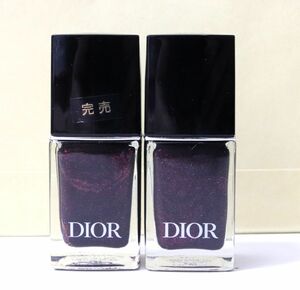 21★Christion Dior クリスチャンディオール ヴェルニ 900 ブラック リヴォリ エナメル 2点 テスター◎5602-32