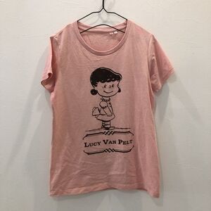 LV3492 UT ピーナッツ ルーシー 半袖Tシャツ ピンク L