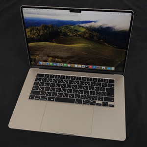 1円 Apple MacBook Air 15インチ ノートPC 2024 M3 8GB 256GB Sonoma 14.5 MRYR3J/A