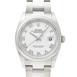 ロレックス ROLEX デイトジャスト 36 126200 ホワイトローマ文字盤 新品 腕時計 メンズ