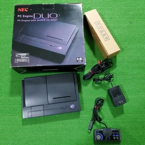 NEC PC Engine DUO PCエンジン PI-TG8 本体 通電確認済み コントローラー ゲーム機 箱あり コントローラ