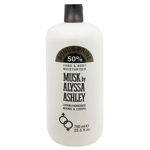 アリサアシュレイ ムスク ハンド＆ボディ モイスチャライザー 750ml MUSK BY ALYSSA ASHLEY HAND AND BODY MOISTURISER 新品 未使用