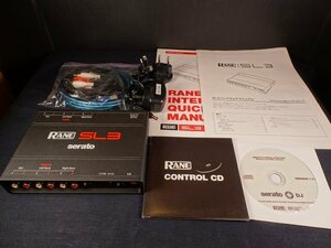 RANE SL3 serato デジタルDJシステムインターフェース　通電確認・取説・CD・ACアダプアター　ケーブル類付属　現状・良品