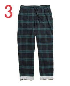 uniform experiment LINE FLANNEL EASY PANTS 3サイズ グリーンチェック柄 Used 中古 UE ユニフォームエクスペリメント パンツ 212036