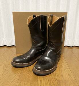 [LOST CONTROL] 定価84,000 Horse Hide Cowboy Roper ホースハイド 茶芯 ウエスタン ローパーブーツ 8 L12S-8064 馬革 ロストコントロール