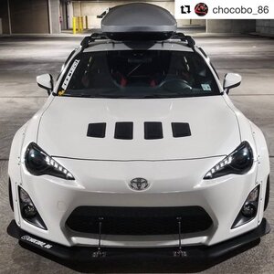 VERUS ENGINEERING(ヴェルスエンジニアリング)：A0091A：TOYOTA：86/SUBARU：BRZ 2ピースフロントスプリッター：前期用