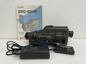 Canon キャノン 8ミリビデオカメラレコーダー E808 キャノビジョン8 Canonvision 8 取説付き 8mm ジャンク 