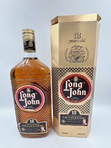 【未開栓】ロングジョン 12年 1000ml/1L 43% Long John ファイン スコッチウイスキー 未開栓 箱付き 古酒 【AJ038】