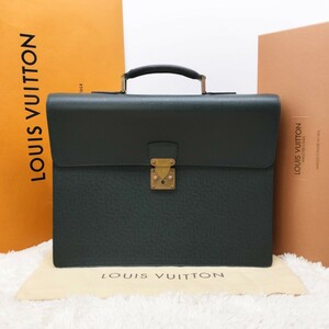 正規品 美品 箱付き LOUISVUITTON ルイヴィトン ヴィトン ビジネスバッグ ブリーフケース ハンドバッグ タイガ ライン モスコバ M30034