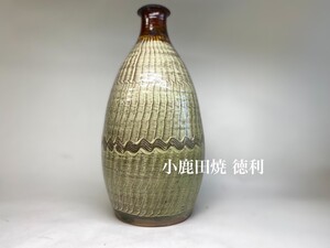 N55「民藝」名品 小鹿田焼徳利 時代品 古美術 花瓶 民芸