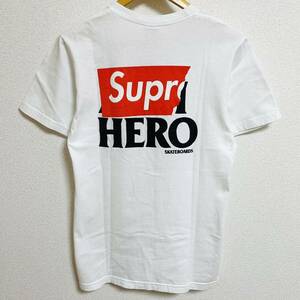 Supreme ANTIHERO Logo Pocket Tee White Red M 14ss 2014年 白 赤 ホワイト レッド アンタイヒーローロゴ ポケット ボックスロゴ