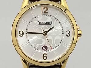 COACH CA.13.7.34.0456 時計 コーチ シルバー文字盤 アナログ クォーツ レディース 腕時計