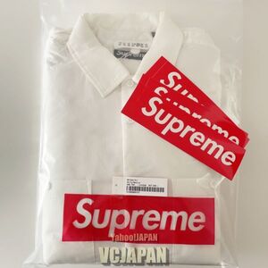 1円スタート 国内正規品 Supreme x MM6 Maison Margiela Padded Shirt シャツジャケット シュプリーム メゾンマルジェラ 白 ホワイト M