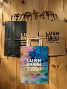 ★LUSH・ラッシュ★ショッパー、ショッピングバッグ、紙袋、ショップ袋★8個セット★