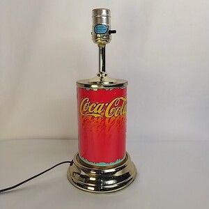 現品のみ！！ コカ・コーラ Coca-Cola テーブルライト デスク ランプ 机 照明 ビンテージ インテリア 動作確認済 太陽 Coke ☆送料込み☆