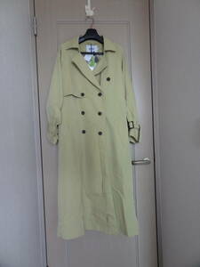 AZUL BY MOUSSY　SINGLE FLAP TRENCH COAT　L/GRN　M　9990円　バロックジャパン