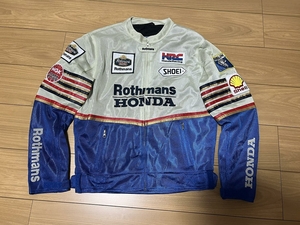 ホンダ ロスマンズ HONDA Rothmans レーシングスーツ 刺繍メッシュジャケット Lサイズ 未使用品 HRC NSR