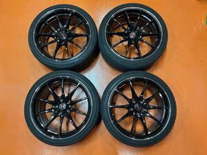 RAYS VOLK Racing G25 鍛造アルミホイールセット 19インチ　9.5J +45 114.3 WRX STI 255/35R19 ポテンザS001