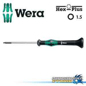 【ジュラルミンビス対応】Wera 精密六角ドライバー 1.5mm .