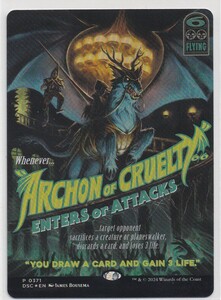 即決/MTG/DSK 残虐の執政官 Archon of Cruelty 英語 FOIL /Nightmare bundle　 ダスクモーン ナイトメアバンドル　