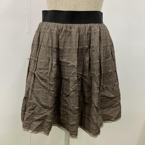 FLORENT 36 フローレント スカート ひざ丈スカート ギャザースカート ボーダー Skirt Medium Skirt カーキ / カーキ / 10021686