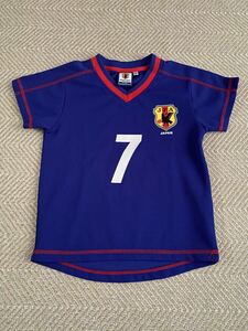 日本代表ユニフォームシャツ　キッズ110サイズ 2002ワールドカップモデルTシャツ JFAオフィシャルグッズ 7 中田英寿